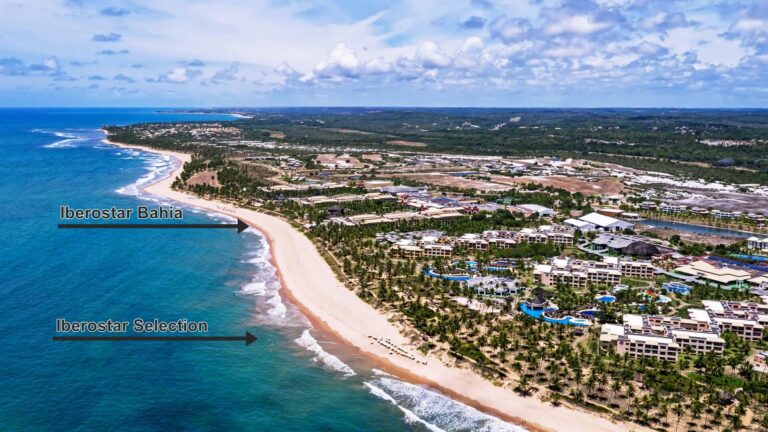 Vista aérea dos hotéis Iberostar